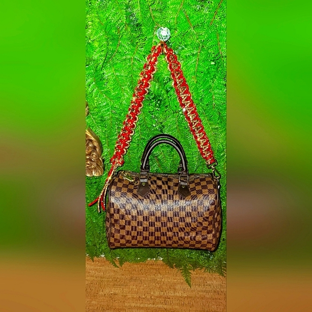 NEW!!! | Handmade | 30" | Braided | Crystal | Rhinestone | Purse | Strap
